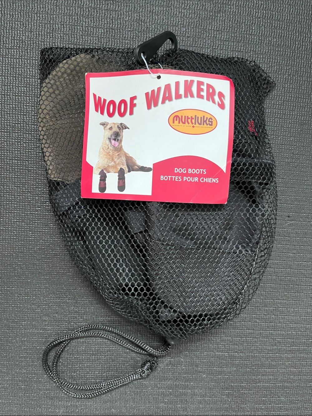 Woof Walkers Black Dog Boots - Protective Paw Covers